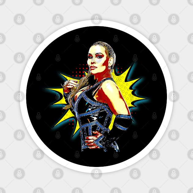 Natalya // Retro Comics Style Magnet by Kolovos Comic